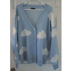 SHEIN Fuzzy cloud oversized cardigan sweater size M